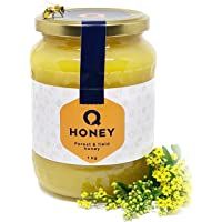 Los mejores  - Q-Honey Miel de Abeja Pura- Miel Cruda- 100 % Miel Pura Natural Honey Sin Filtrar Sin Azúcar- Alta Concentración de…